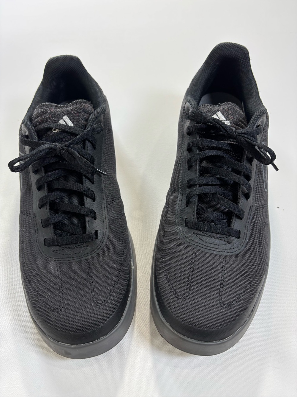 adidas Black Men's Low-Top Canvas Sneakers